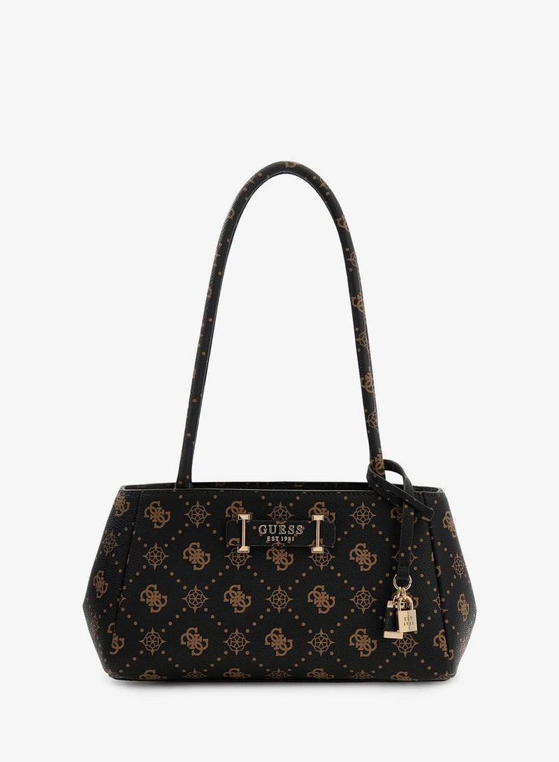 GUESS Carrie Logo Girlfriend Satchel Bag - Image 1